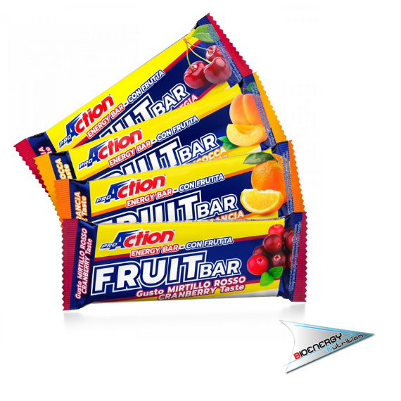 Pro Action- FRUIT BAR (24 barrette da  40 gr)   Arancio  